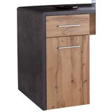 Mömax Pisalna Miza Fontana New Ftb06, Temno Siva, Hrast | Shoptok.si