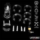 LateToBed Cage Kletka Za Penis Universal Long Clear | Shoptok.si