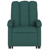 vidaXL Naslonjač na podizanje od tkanine tamnozeleni | shoptok.hr