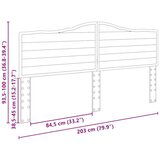  Uzglavlje s uzglavljem Betonski sivi 200 cm Konstruirano drvo | shoptok.hr