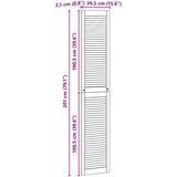  Ormarna vrata s vratima 4 pcs Prirodna 201 x 2,1 x 39,5 cm | shoptok.hr