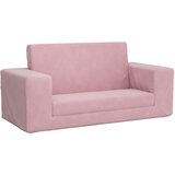 Maison Chic Raztegljiv Otroški kavč - Otroški divan - Otroški sedež dvosed roza mehak pliš, (21729583) | Shoptok.si