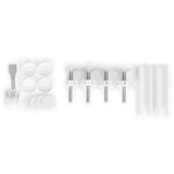 ECO TOYS Sigurnosna ograda, 74-105 cm, za stepenice i vrata, čelik, dodatni paneli, bijela, | shoptok.hr