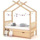 Okvir za dječji krevet s ladicom 70x140 cm od masivne borovine | shoptok.hr