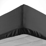 Douceur d intérieur Crna pamučna plahta s gumom 180x200 cm Lina – | shoptok.hr