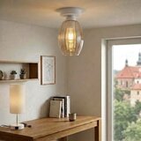 Brilagi LED plafonsko svetlo R GLASS 1xE27/60W/230V &amp;Oslash; 17 cm bela/dimljeno bež Slike