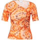 Warehouse Majica dimno modra / oker / oranžna / marelica | Shoptok.si