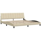  Okvir za krevet bez madraca Hanko krem 200x200 cm od tkanine | shoptok.hr