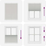 vidaXL Plisirana žaluzija svetlo siva 110x150 cm Širina tkanine | Shoptok.si