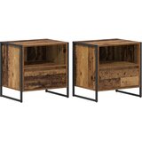  Noćni ormarić s ladicama 2 pcs Staro drvo 50 x 39,5 x 50 cm | shoptok.hr