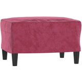  Trosjed s tabureom crvena boja vina 180 cm baršunasti | shoptok.hr