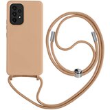 AVIZAR samsung A33 5G poltrda torbica z vrvico z mehko notranjostjo, ovratnim pašckom - roza, (20640394) | Shoptok.si