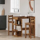 Barski stol sa policom za odlaganje Staro drvo 100x48x101,5 cm | shoptok.hr