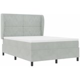  Krevet s opruga kutije Svijetlo siva 200 x 140 cm Baršun | shoptok.hr