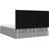 vidaXL Okvir kreveta s madracima svijetlosivi 180x200cm tkanine | shoptok.hr