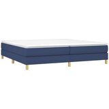  Krevet s oprugama i madracem plavi 200 x 200 cm od tkanine | shoptok.hr
