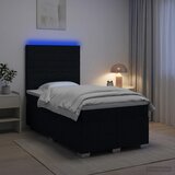  Boxspring krevet s madracem Crna 120 x 190 cm Tkanina Slike