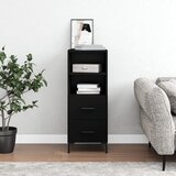 Maison Chic Komoda - Predalnik črna 34,5x34x90 cm inženirski les, (21716146) | Shoptok.si