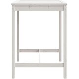  Vrtni stol bijeli 82,5 x 82,5 x 110 cm od masivne borovine | shoptok.hr