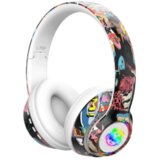  Slušalice bluetooth L750 HiFi RGB stickerbomb design white | Eponuda.ba