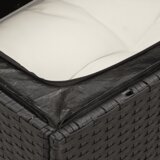  6-dijelni set vrtnih sofa s jastucima crni od poliratana Crna 289 x 124 x 69 cm | shoptok.hr
