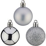  Globuri de Crăciun Krist+ Srebrna PVC Ø 4 cm | shoptok.hr