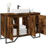 vidaXL Ormarić za umivaonik boja dimljenog hrasta 91x35x60 cm drveni | shoptok.hr