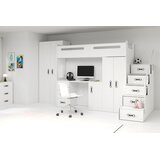Molarem Home Drveni dječji krevet na kat MAX 4 200x80 cm - bijeli | shoptok.hr