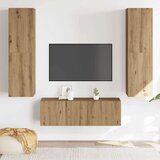  3 kosi stenske TV omarice Artisan Oak Engineered Wood | Shoptok.si