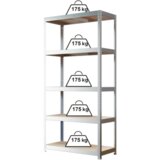  Stalaža 90x40x180 cm metalna alu siva | Eponuda.com