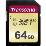 Transcend SDXC 500S 64GB Class 10 UHS-I U3 V30 | shoptok.hr