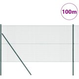 Temeljna zavarena žičana ograda 100 x 1 m Čelik premazan PVC-om | shoptok.hr