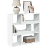 vidaXL Knjižna omara bela 100x33x94,5 cm inženirski les | Shoptok.si