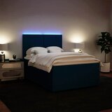  box spring s madracem plavi 160 x 200 cm baršunasti | shoptok.hr