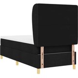  Okvir za krevet s madracem Crna Tkanina 90 x 190 cm Posteljina | shoptok.hr