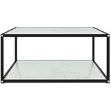 Furnova Klubska mizica bela 80x80x35 cm kaljeno steklo, (21914327) | Shoptok.si