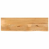 vidaXL Mizna plošča z naravnim robom 120x20x2,5 cm trden mangov les | Shoptok.si