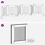 Vrata za pse z stojali 6 pcs Dimljen hrast 80 x 80 cm, (5000232738) | Shoptok.si