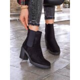 Resti Eco-suede women's ankle boots on a block heel Bregianka | Shoptok.si