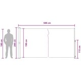  Zložljivo stransko senčilo 100% poliester, železo, jeklo, (5000247804) | Shoptok.si