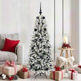  Umjetno božićno drvce Bijela 150 cm PVC, plastika, čelik i PE | shoptok.hr