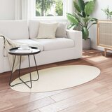  Tepisi Krem Poliester 80 x 150 cm Ovalni Minimalistički | shoptok.hr