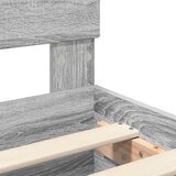  Krevetna konstrukcija s uzglavljem Siva Sonoma 120 x 190 cm | shoptok.hr