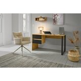 MID.YOU PISALNA MIZA kovina, leseni material črna, barve hrasta | Shoptok.si