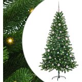 vidaXL Božično drevo med 150 LED z stojalom Zelena 150 cm PE | Shoptok.si