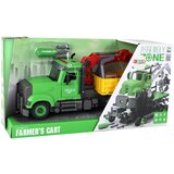 Lean_Toys Zeleni prekucnik z dvigalom | Shoptok.si