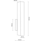  LED zidno svetlo TEO LED/3W/230V 3000K borovina | Eponuda.com