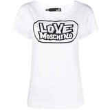 Love Moschino Ženska majica W4F303FM3876-A00, Bela Cene
