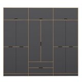 Hanah home Ormar Elina-8910, 277x253x52 cm, Antracit | Eponuda.ba