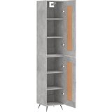  Visoka komoda siva betona 34,5x34x180 cm od konstruiranog drva | shoptok.hr